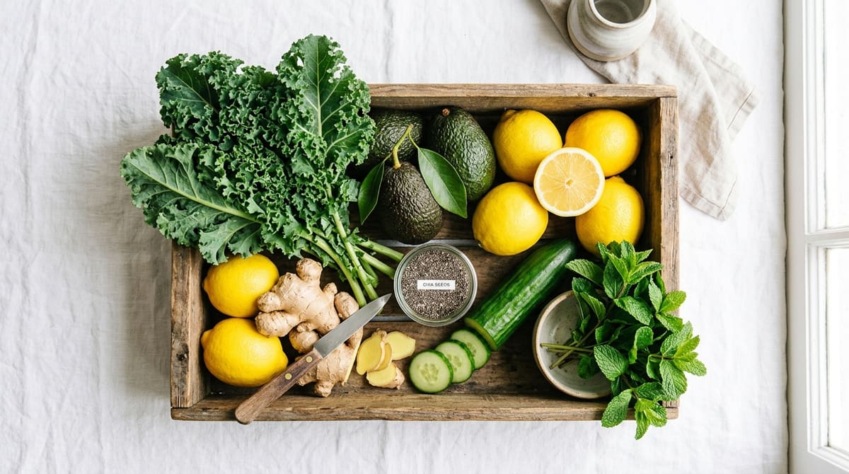 Ingredientes Orgânicos de Feira para Desinchaço