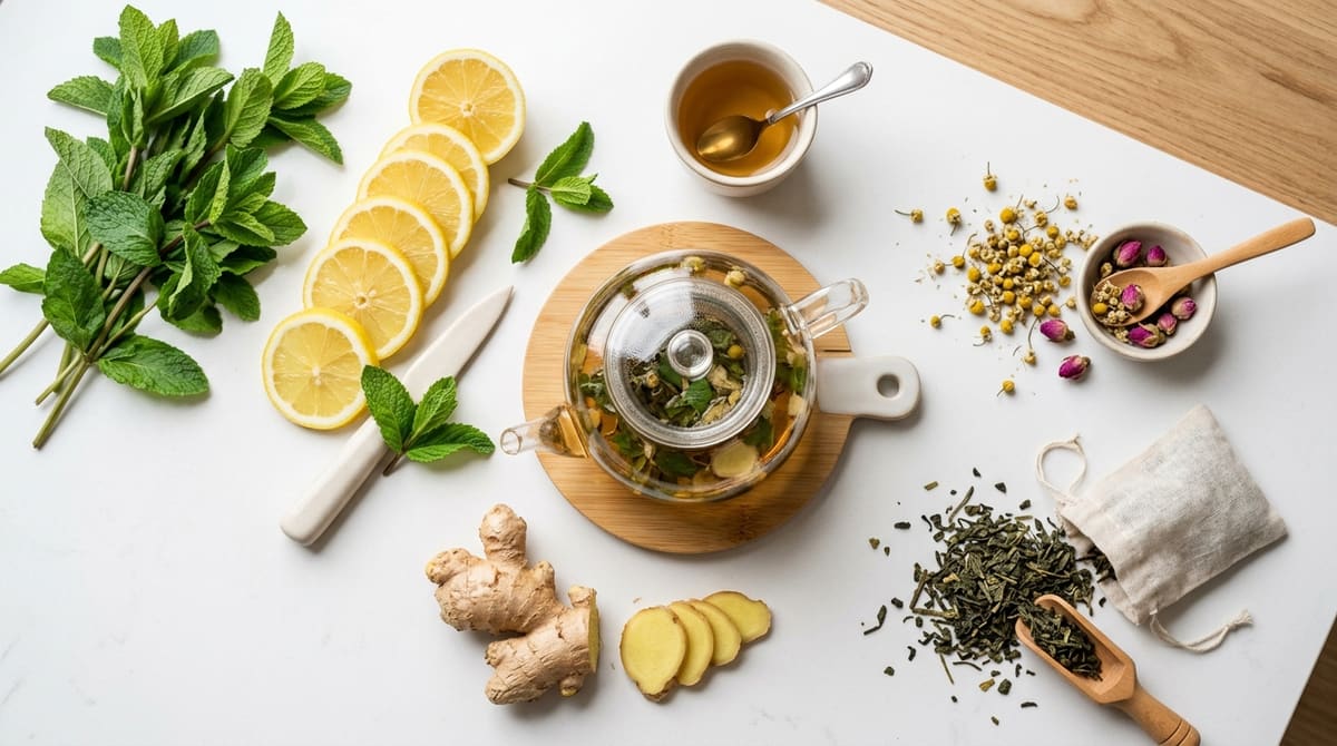 Ingredientes Naturais e Orgânicos do Chá Desinchaço